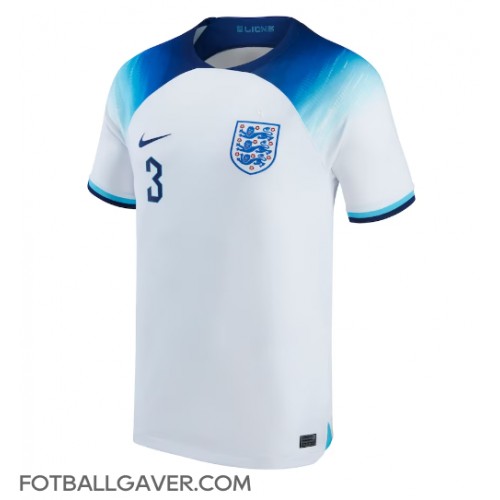 England Luke Shaw #3 Fotballklær Hjemmedrakt VM 2022 Kortermet
